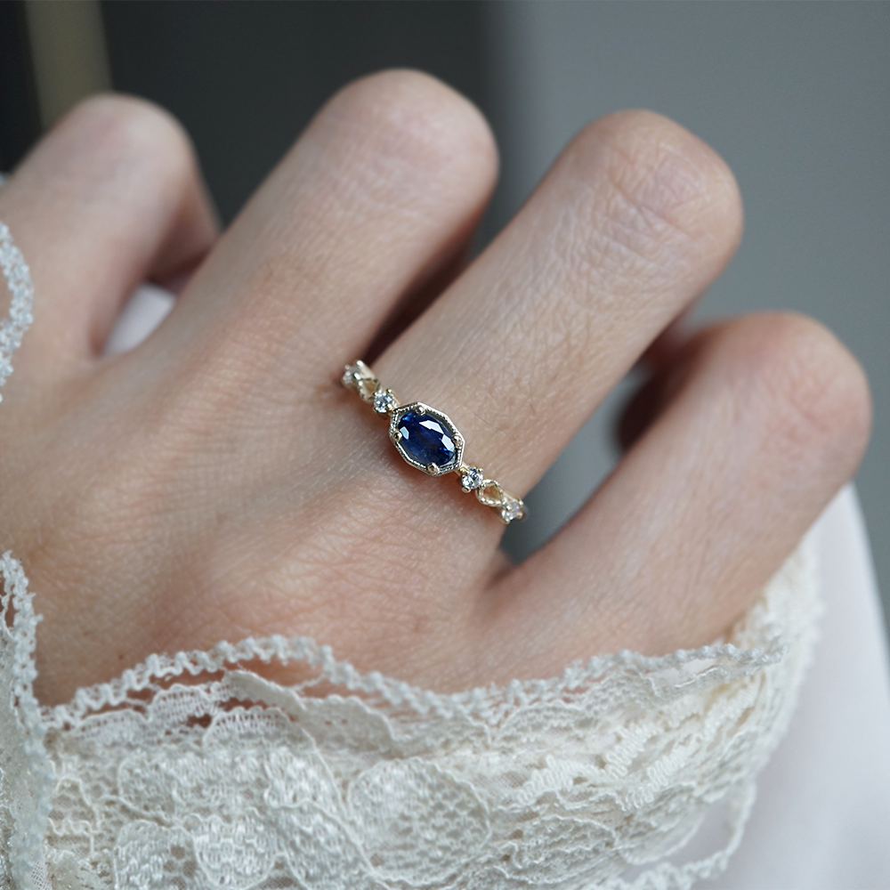 Lady of the Lake Blue Sapphire Ring