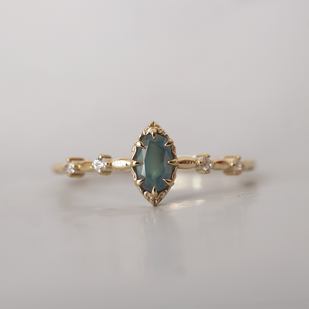 Alexandrite Blueberry Kiss Ring