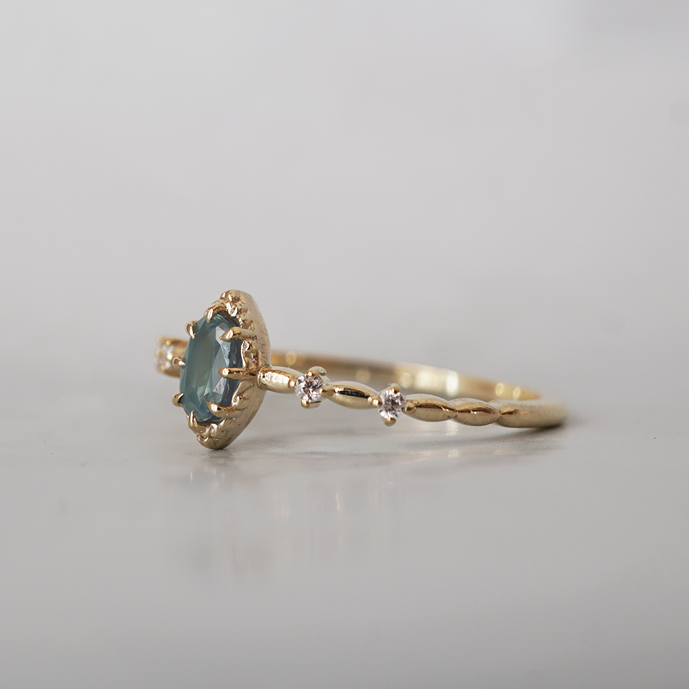 Alexandrite Blueberry Kiss Ring