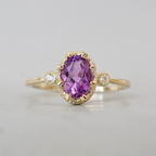 14kt Lilac Oval Amethyst Ring