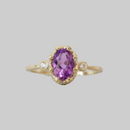 14kt Lilac Oval Amethyst Ring