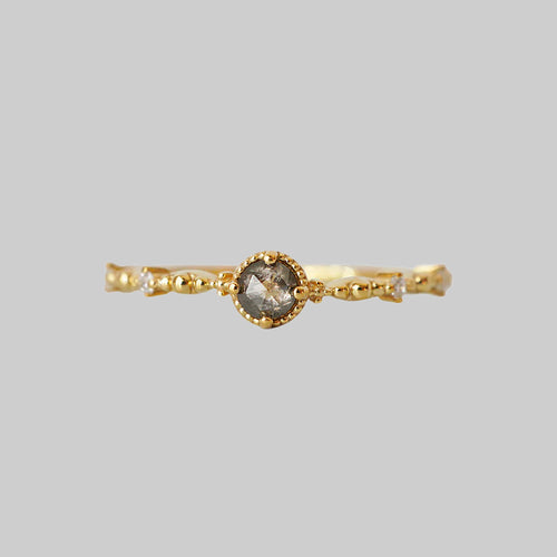 14kt Antionette Salt and Pepper Diamond Ring