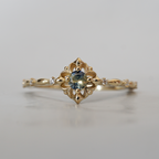 Twilight Petal Bi-Color Sapphire Ring