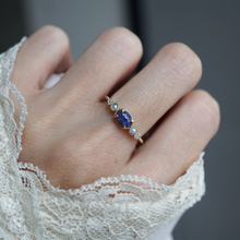 Load image into Gallery viewer, Black Opal and Pearl Dusklit Ring
