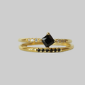 Black Queen Ring Set