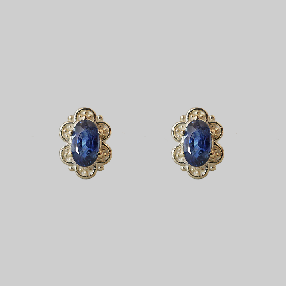 Blue Sapphire Belle Studs