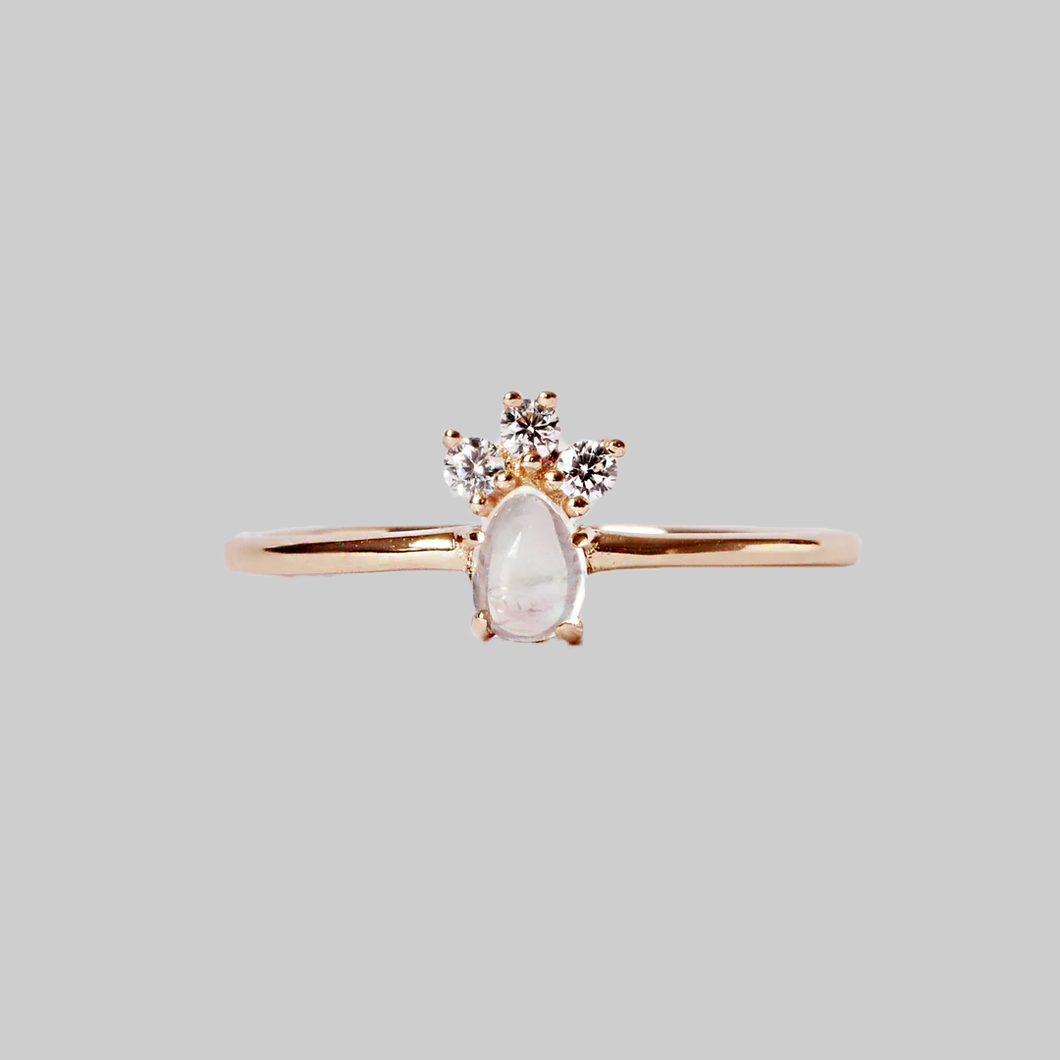 Dainty Moonstone Ring
