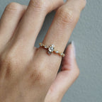 14kt Ethereal Salt and Pepper Diamond Ring