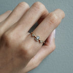 14kt Fairy Salt and Pepper Diamond Ring
