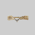 Feather Diamond Ring