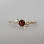 Garnet Weave Ring