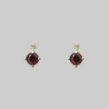 Garnet Kiss Studs