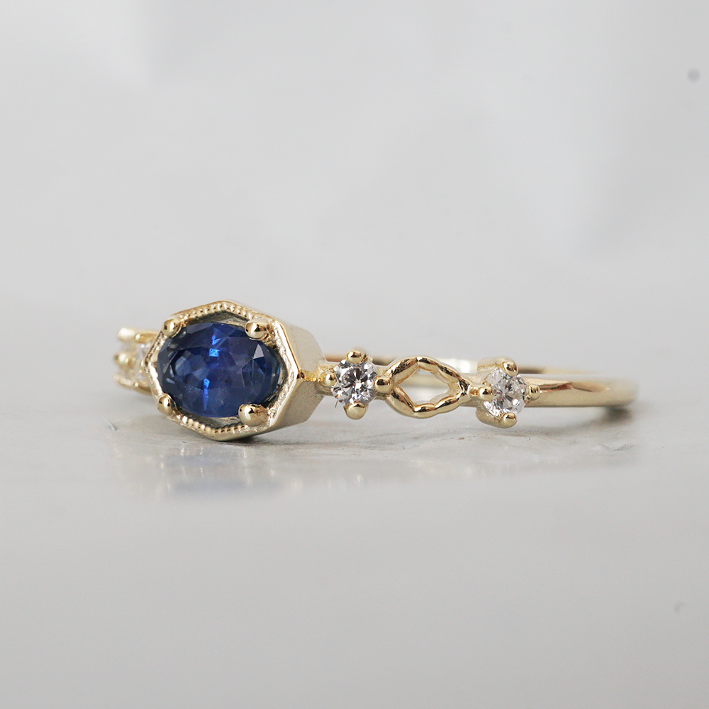 Lady of the Lake Blue Sapphire Ring