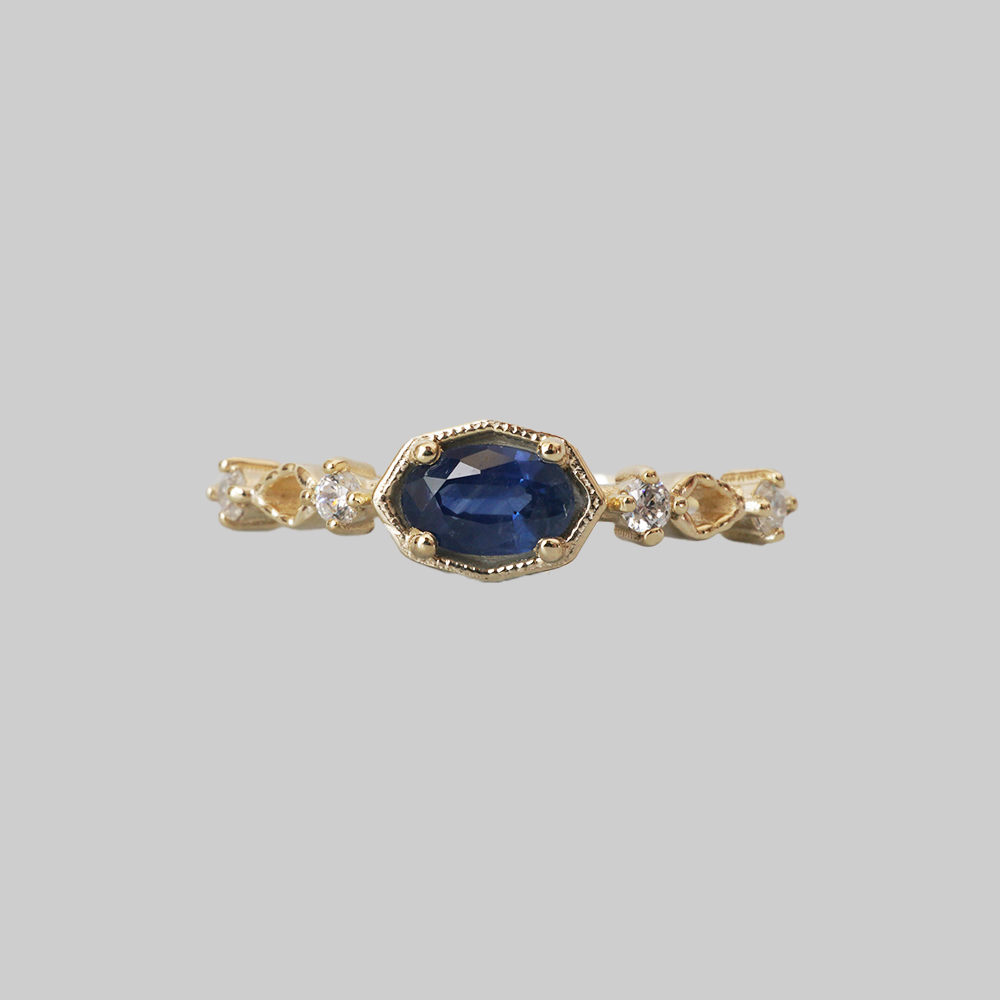 Lady of the Lake Blue Sapphire Ring