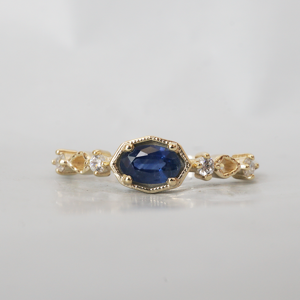 Lady of the Lake Blue Sapphire Ring