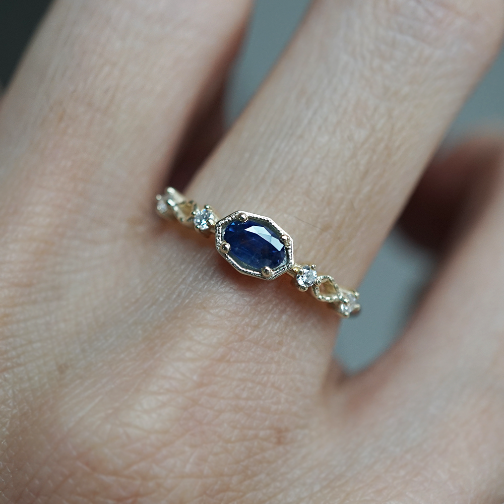 Lady of the Lake Blue Sapphire Ring