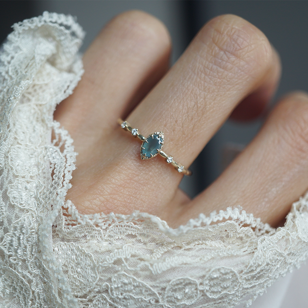 Alexandrite Blueberry Kiss Ring