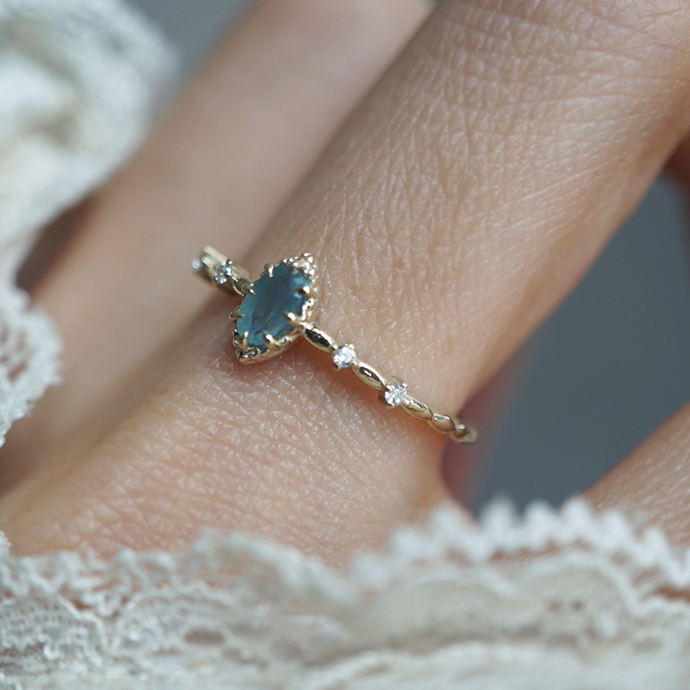 Alexandrite Blueberry Kiss Ring