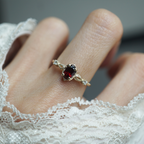 Mariana Flame Garnet Ring