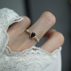 Mariana Flame Garnet Ring