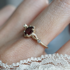 Mariana Flame Garnet Ring