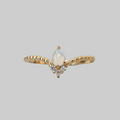 Mini Opal Dew Drop Ring