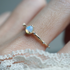Opal Mist Diamond Ring
