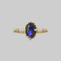 Black Opal Nightshade Ring