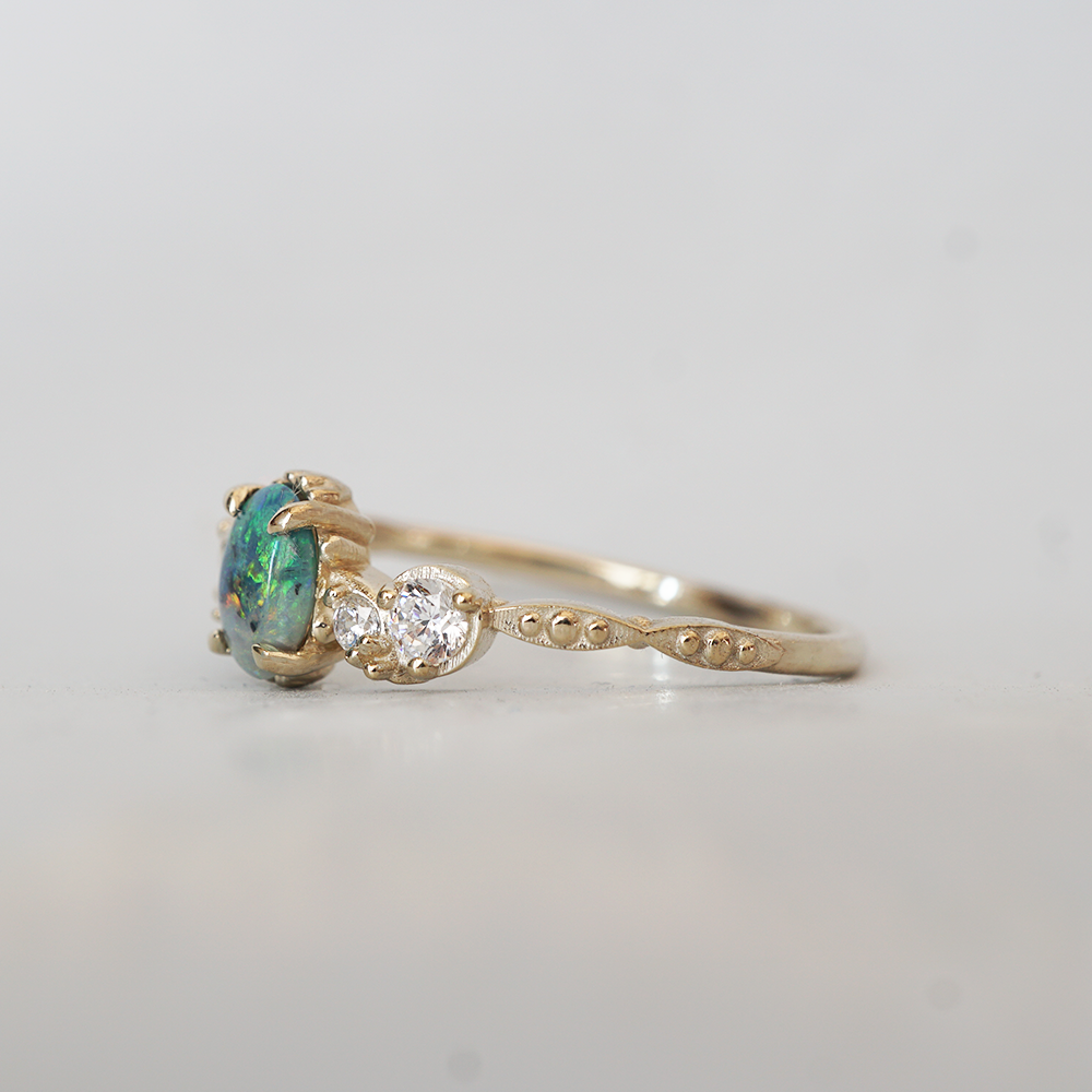 Opal Nebula Diamond Ring
