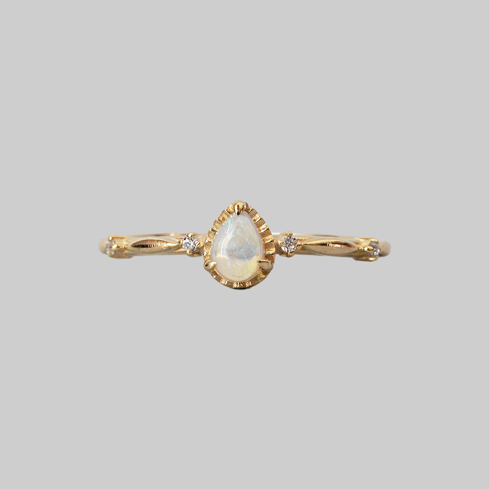 Opal Mist Diamond Ring