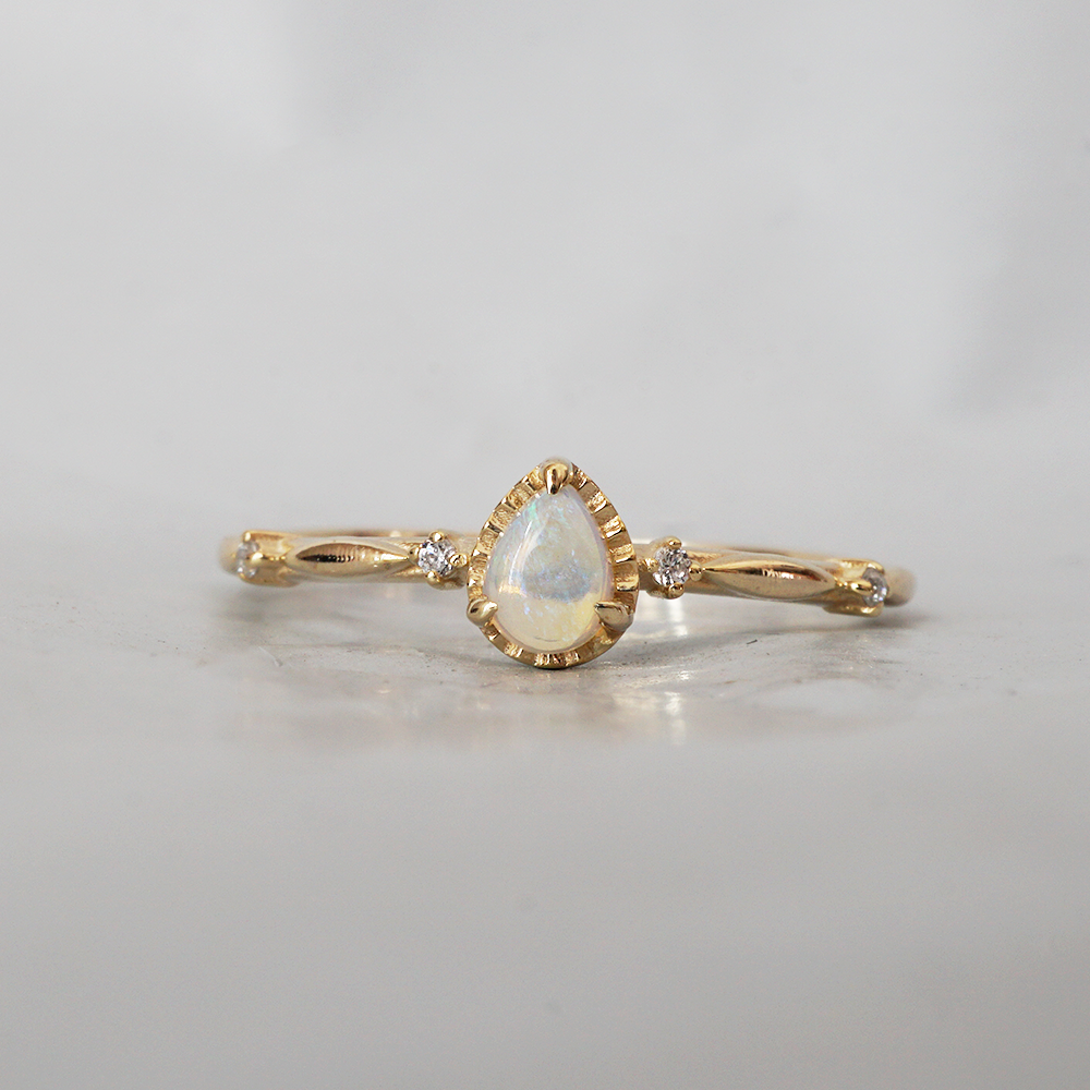 Opal Mist Diamond Ring