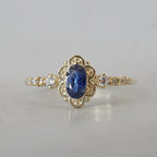 14kt Blue Sapphire Belle Ring