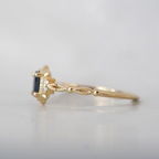 14kt Mystic Dawn Oval Blue Sapphire RIng