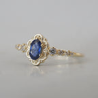 14kt Blue Sapphire Belle Ring
