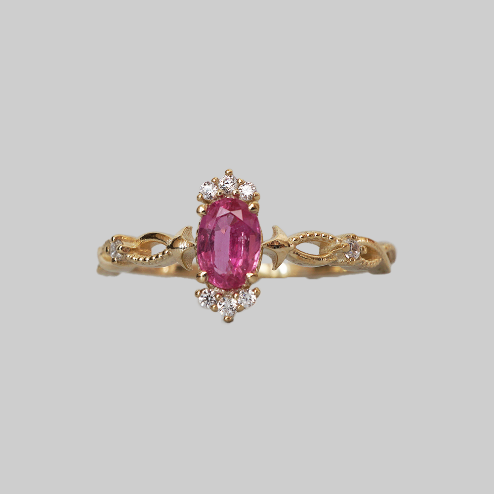 Pink Sapphire Rosalind Ring