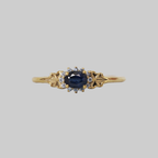 Oval Blue Sapphire Astraea Ring
