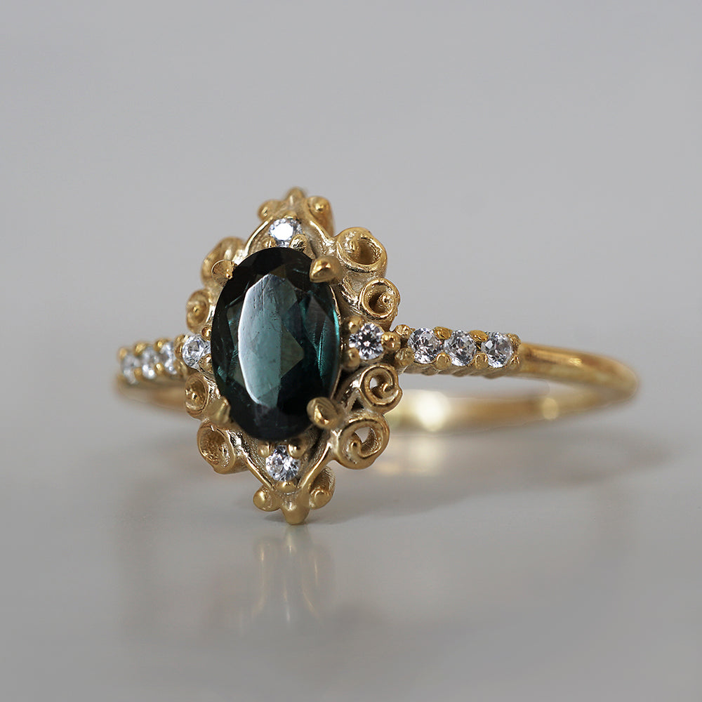 Emeraldine Green Tourmaline Ring