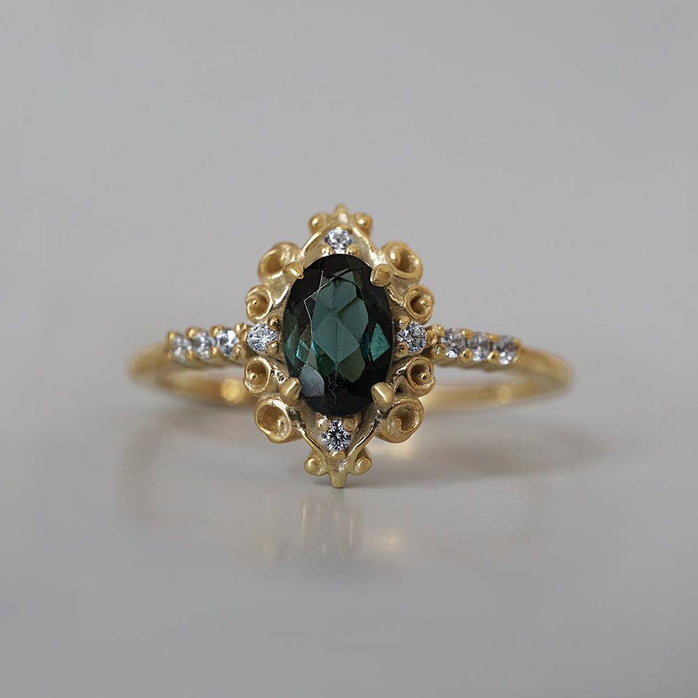 Emeraldine Green Tourmaline Ring