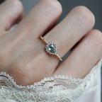 Pear Tourmaline Willowlight Ring