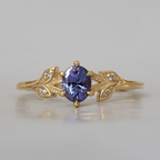 Tanzanite Periwinkle Ring
