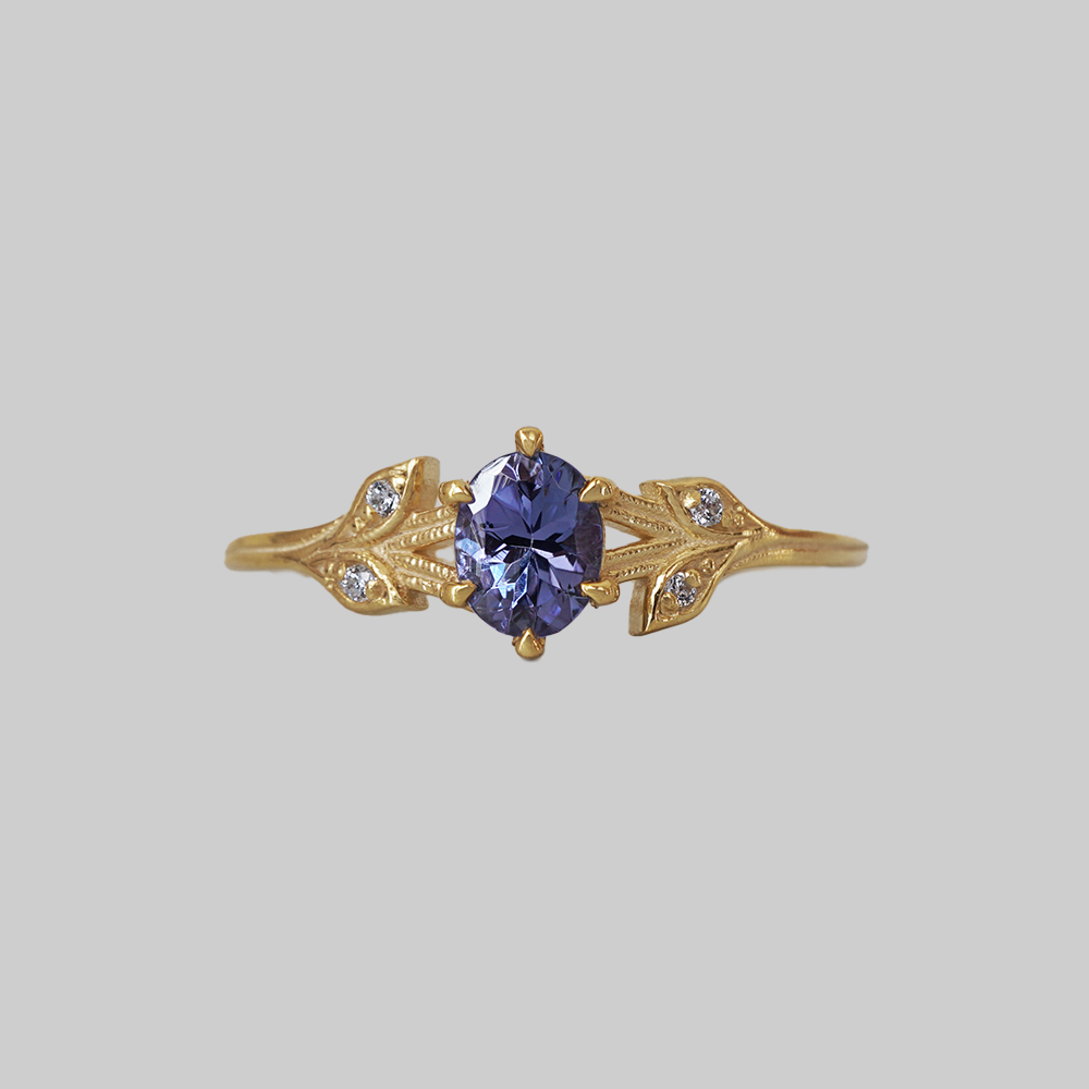 Tanzanite Periwinkle Ring
