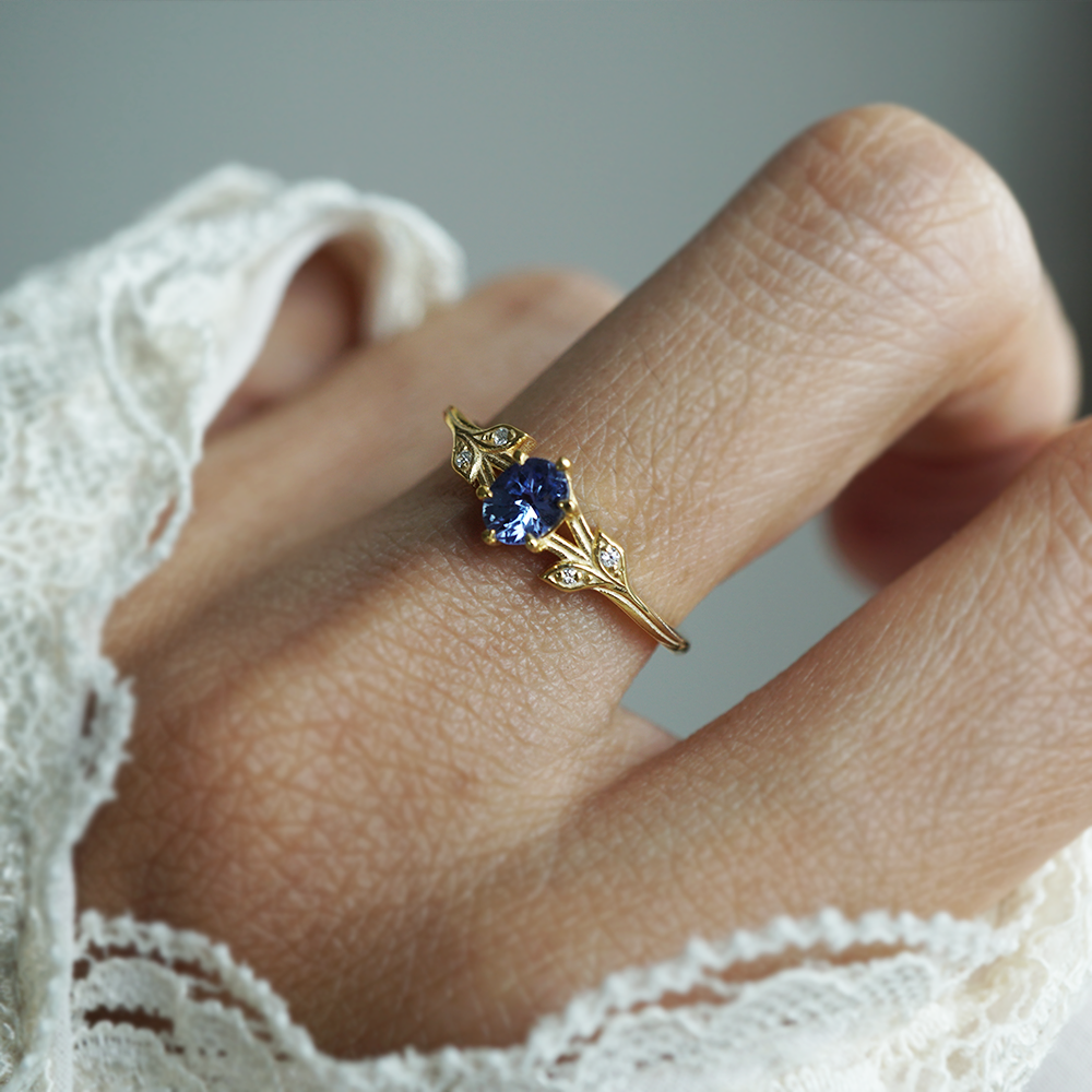 Tanzanite Periwinkle Ring