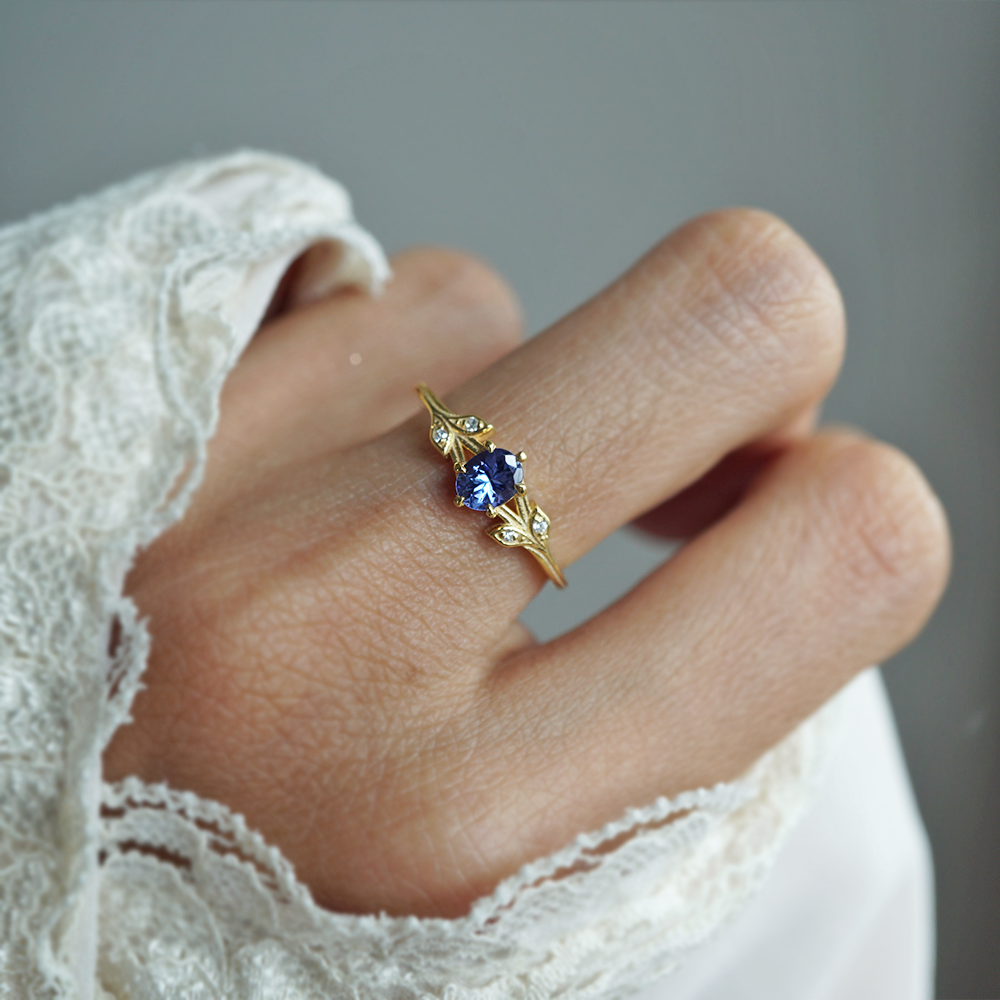 Tanzanite Periwinkle Ring