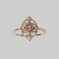 Pink Tourmaline French Ring