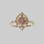 Pink Tourmaline French Ring