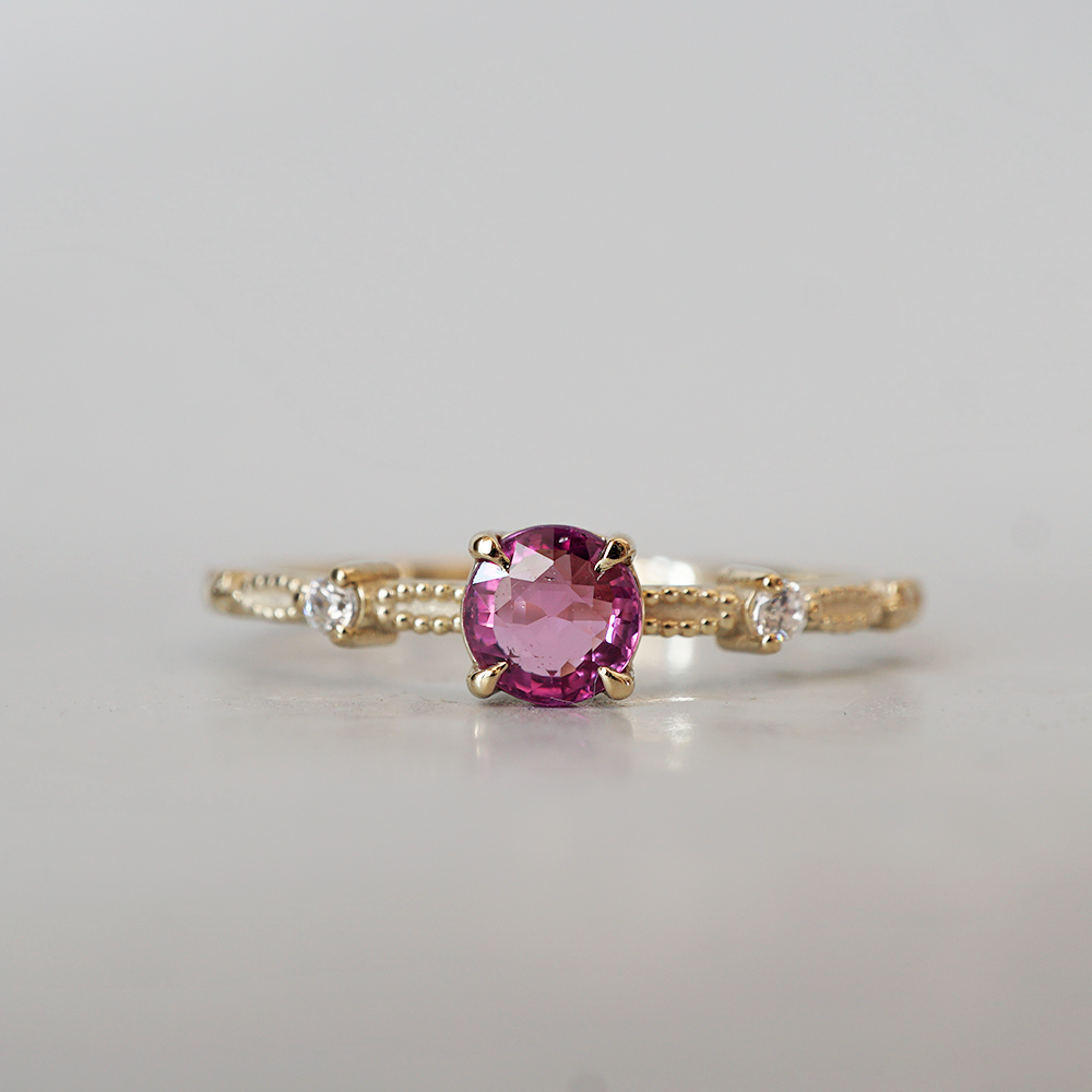 Rosette Pink Sapphire Ring