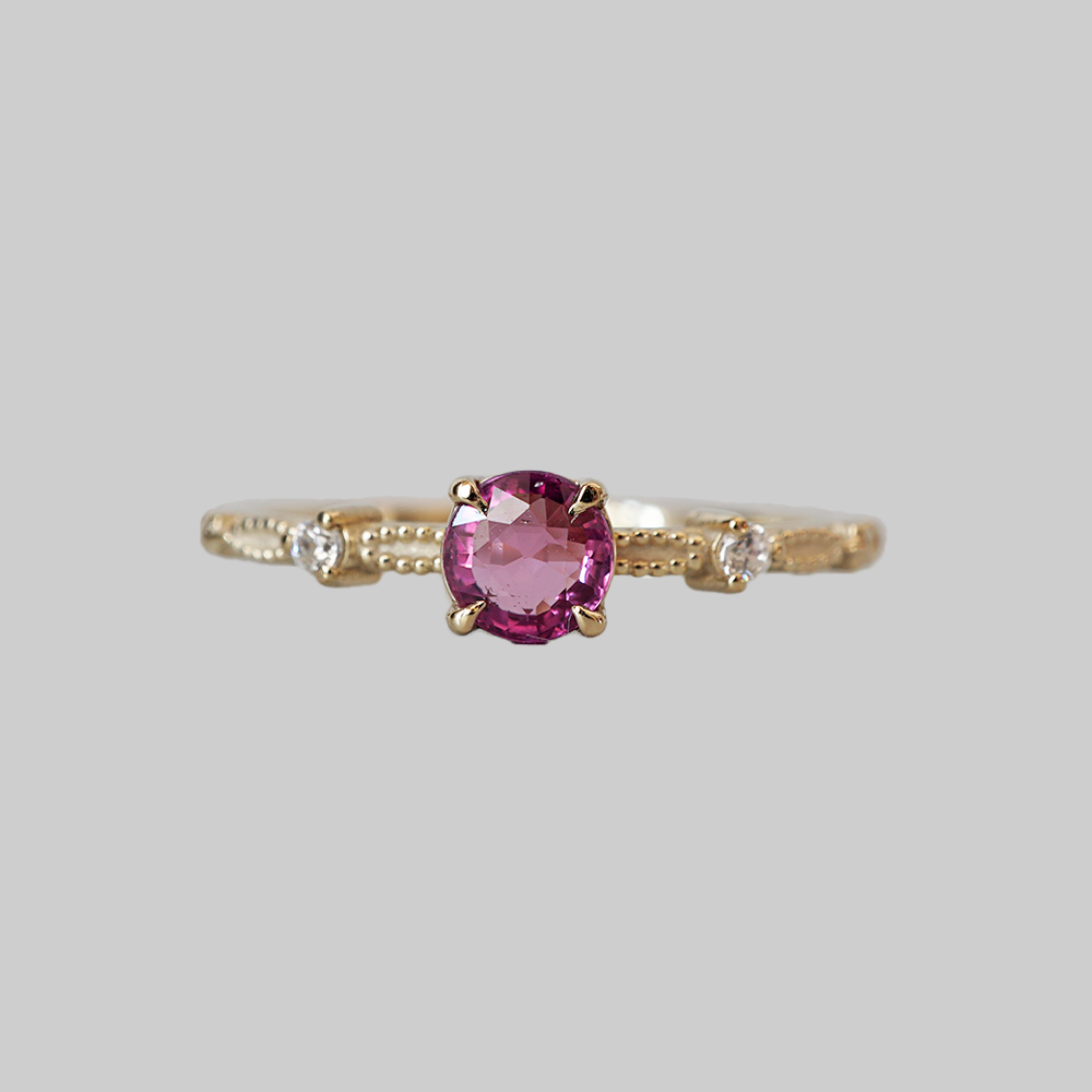 Rosette Pink Sapphire Ring