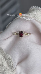 Mariana Flame Garnet Ring