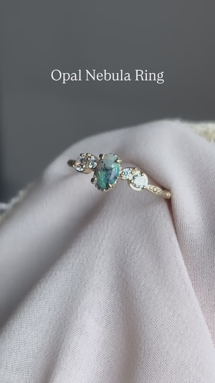 Opal Nebula Diamond Ring