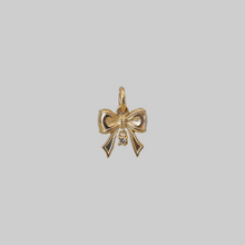 Load image into Gallery viewer, Ribbon Dangly Diamond Charm
